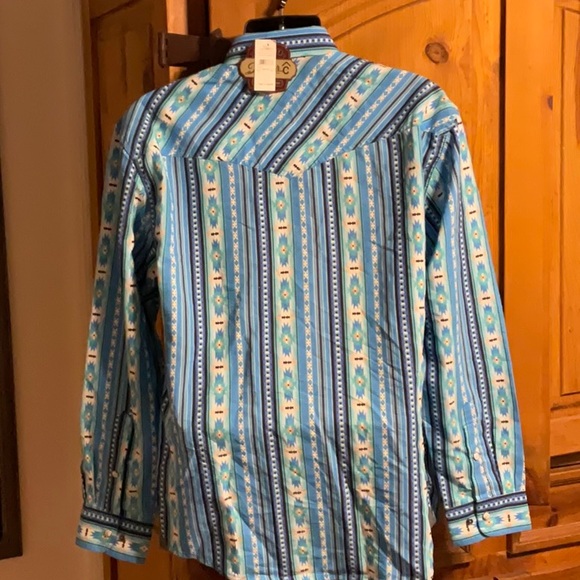 Rafter C Men’s Long Sleeve Pearl-snap Shirt - Picture 4 of 6